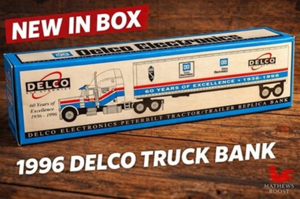 Delco Electronics Peterbilt Truck Bank 1996 60 Years NIB Promo GM